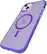 Alt View 1. Tech21 - EvoCheck Case with MagSafe for Apple iPhone 14 Plus - Wondrous Purple.