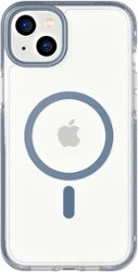Tech21 - EvoCrystal Case with MagSafe for Apple iPhone 14 Plus - Steel Blue - Front_Zoom