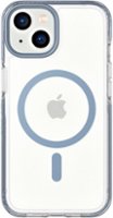 Tech21 - EvoCrystal Case with MagSafe for Apple iPhone 14 - Steel Blue - Front_Zoom