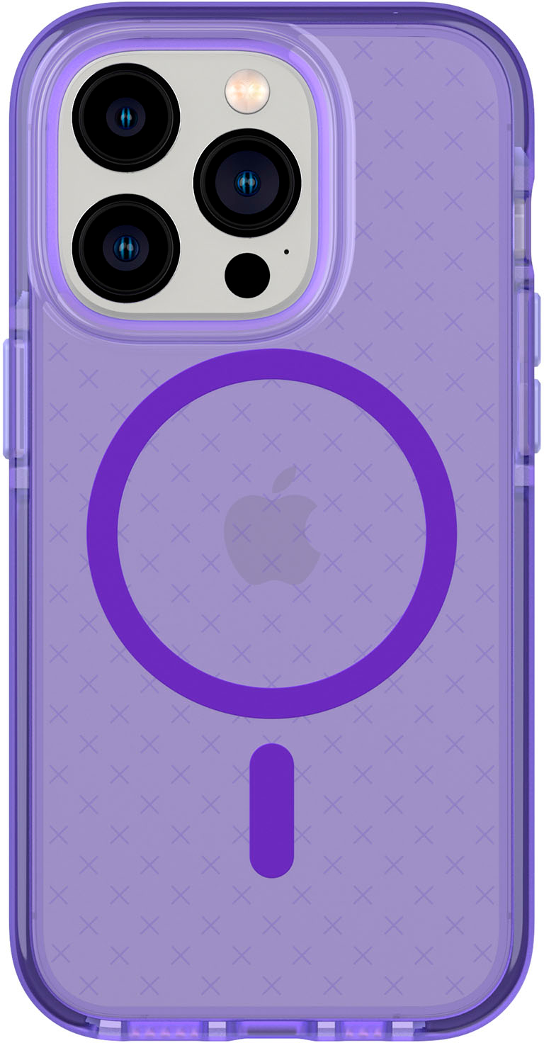 Ampd - Gold Bumper Soft Case with MagSafe for Apple iPhone 14 Pro Max - Lilac Purple