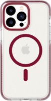 Tech21 - EvoCrystal Case with MagSafe for Apple iPhone 14 Pro Max - Burgundy - Front_Zoom