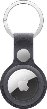 Apple - AirTag FineWoven Key Ring - Black