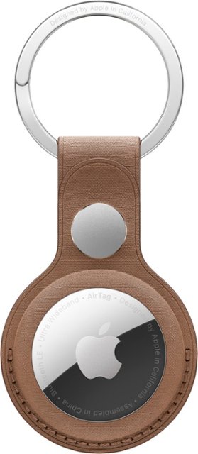 Apple AirTag Case Leather Loop - Saddle Brown