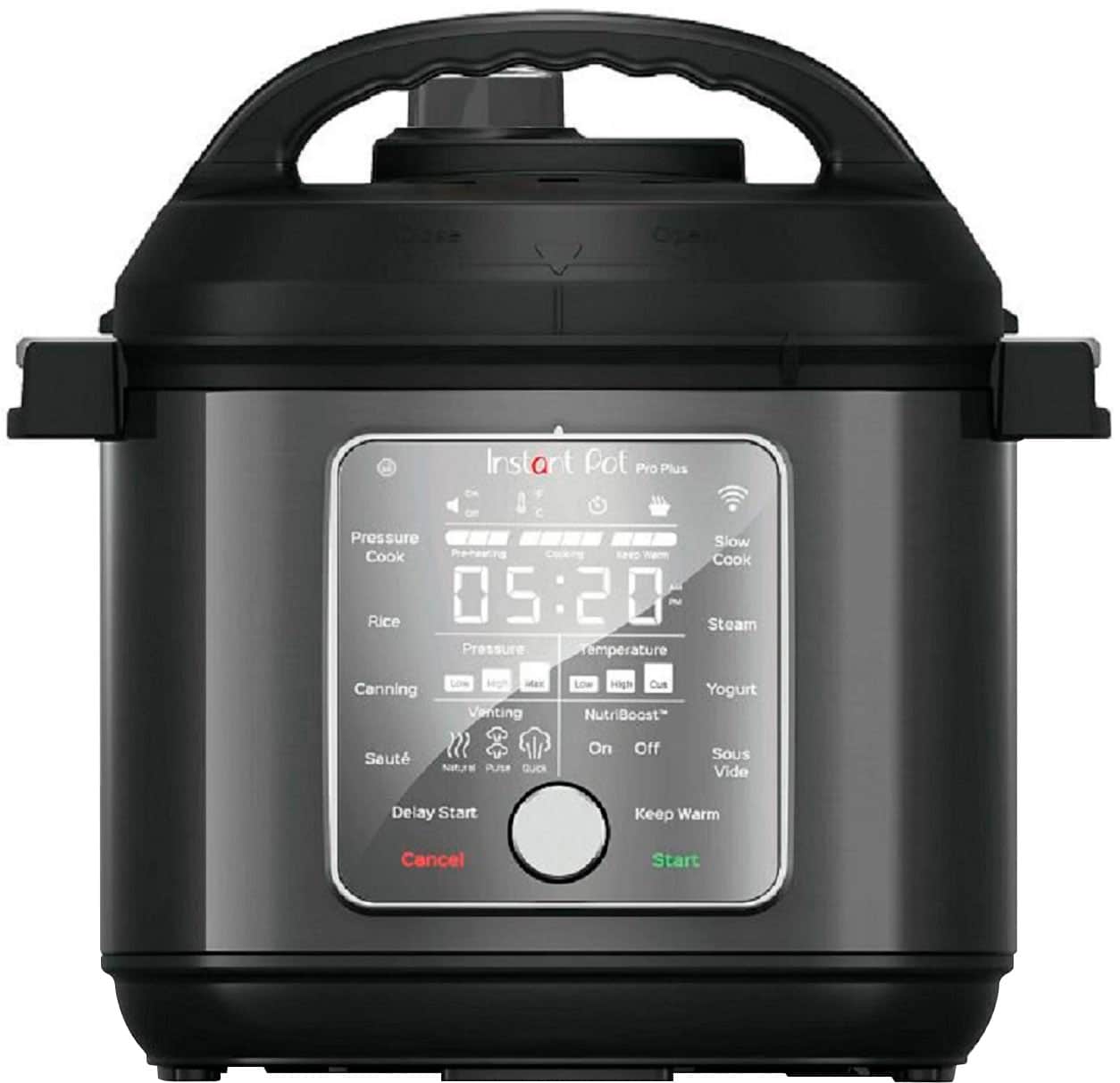 Instant Pot - 6Qt Pro Plus with WiFi 120V - Black - Angle_Zoom
