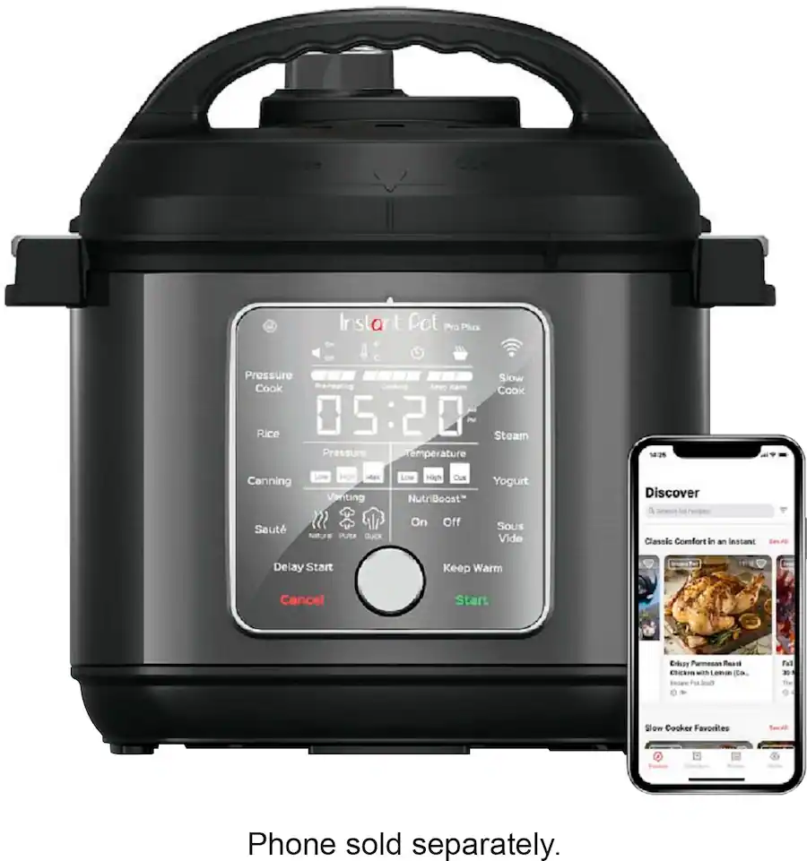 Instant Pot 6Qt Pro Plus with WiFi 120V Black 112-0124-01 Best Buy