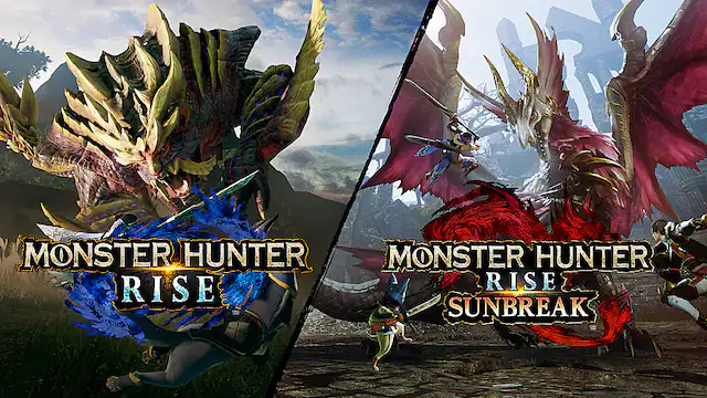 Front. Nintendo - Monster Hunter Rise + Sunbreak. - T (Teen 13+)