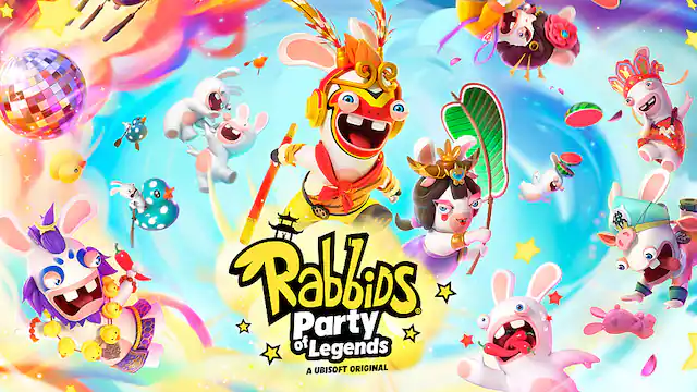 Front. Nintendo - Rabbids: Party of Legends. - E (Everyone)