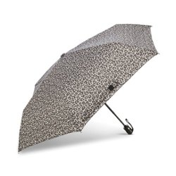 Samsonite - Compact Auto Open/Close Umbrella - Gray/Black Cheetah - Front_Zoom