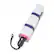 Angle. Samsonite - Compact Auto Open/Close Umbrella - White/Blue/Pink Stripe.