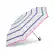 Front. Samsonite - Compact Auto Open/Close Umbrella - White/Blue/Pink Stripe.