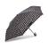 Front. Samsonite - Compact Auto Open/Close Umbrella - Black/White Swirl Dot.