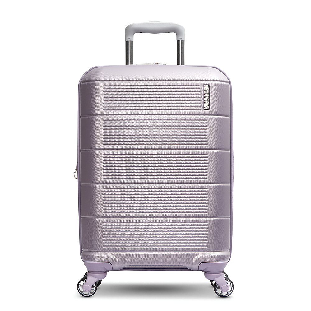 Angle. American Tourister - Stratum 2.0 22" Spinner Expandable Carry-On Suitcase - Purple Haze.