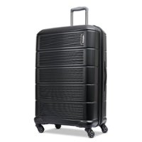 American Tourister - Stratum 2.0 31" Expandable Spinner Suitcase - Jet Black - Front_Zoom