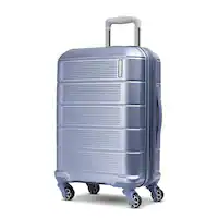 American Tourister - Stratum 2.0 20" Spinner Expandable Carry-On Suitcase - Slate Blue - Front_Zoom