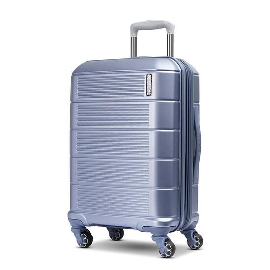 American Tourister Stratum 2.0 22 Spinner Expandable Carry On Suitcase Slate Blue 142348 E264 Best Buy