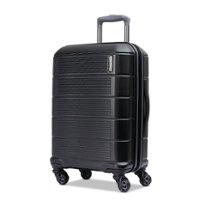 American Tourister - Stratum 2.0 20" Spinner Suitcase - Jet Black - Front_Zoom