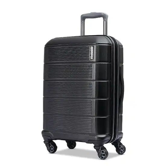 American Tourister Stratum 2.0 22 Spinner Expandable Carry On Suitcase Jet Black 142348 1465 Best Buy