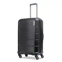 American Tourister - Stratum 2.0 24" Expandable Spinner Suitcase - Jet Black - Front_Zoom