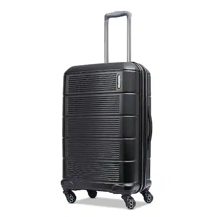 Front. American Tourister - Stratum 2.0 27" Expandable Spinner Suitcase - Jet Black.
