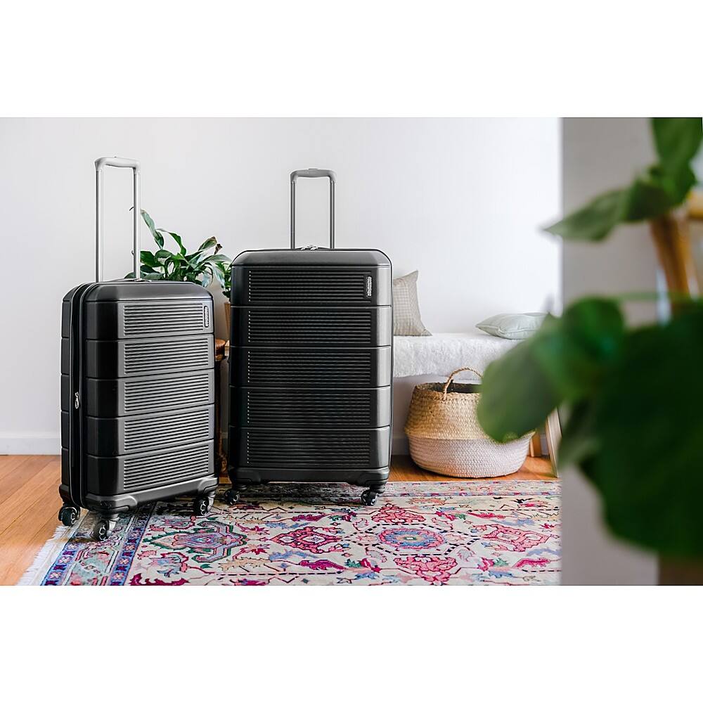 Alt View 18. American Tourister - Stratum 2.0 27" Expandable Spinner Suitcase - Jet Black.