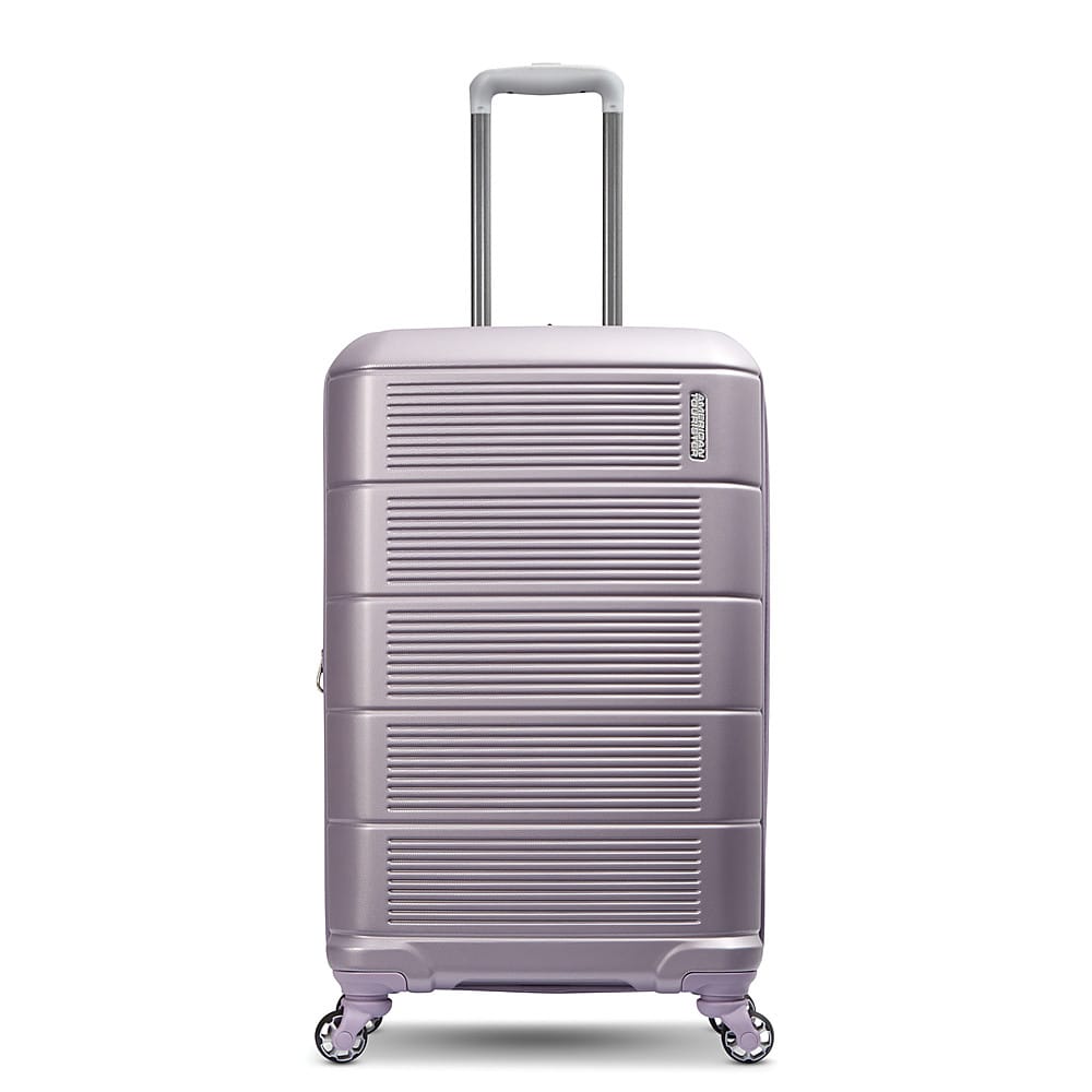 Angle. American Tourister - Stratum 2.0 27" Expandable Spinner Suitcase - Purple Haze.