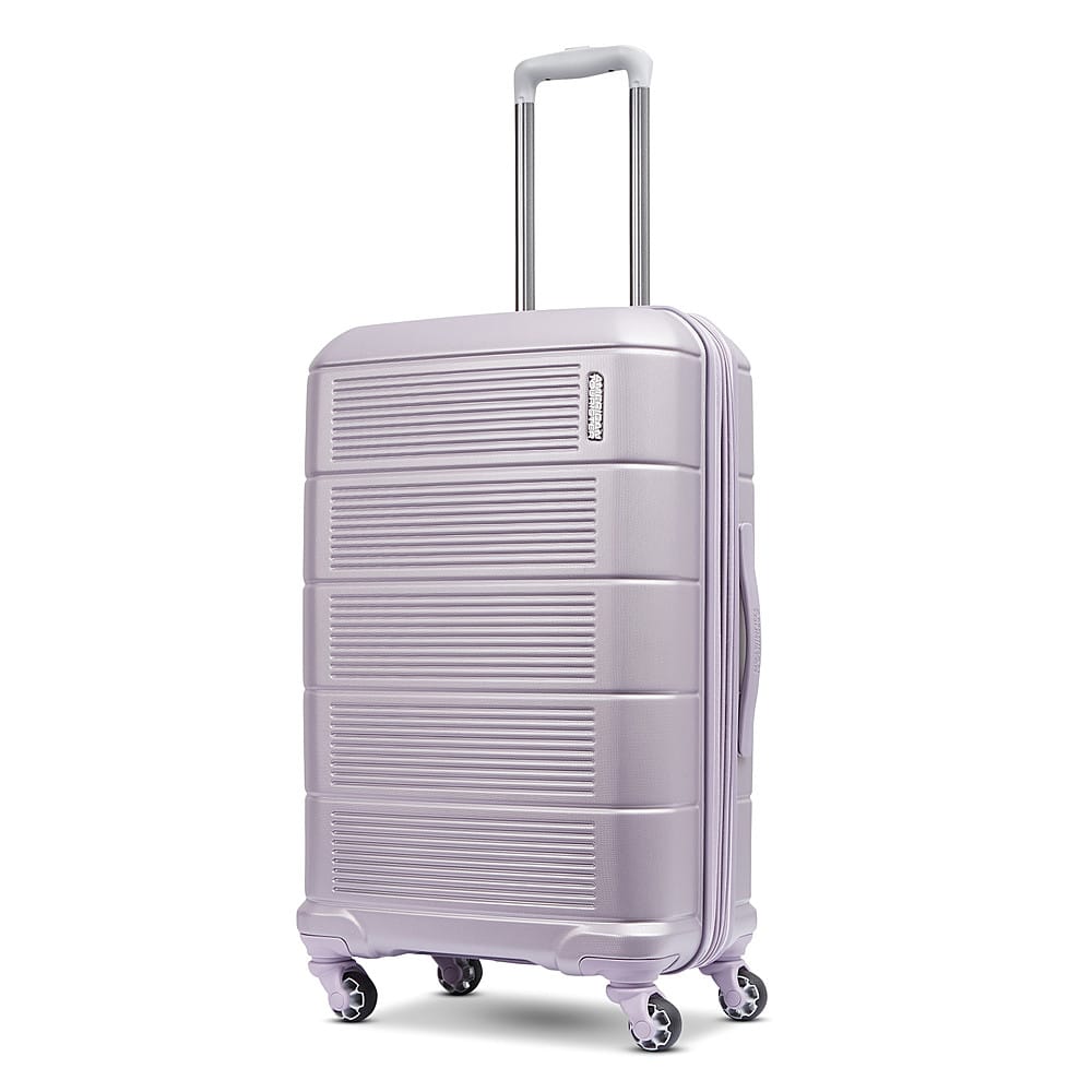 American Tourister - Stratum 2.0 24" Expandable Spinner Suitcase - Purple Haze - Front_Zoom