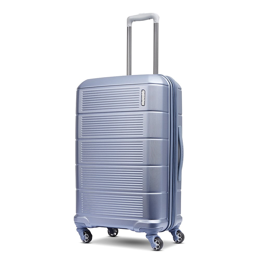 American Tourister - Stratum 2.0 24" Expandable Spinner Suitcase - Slate Blue - Front_Zoom