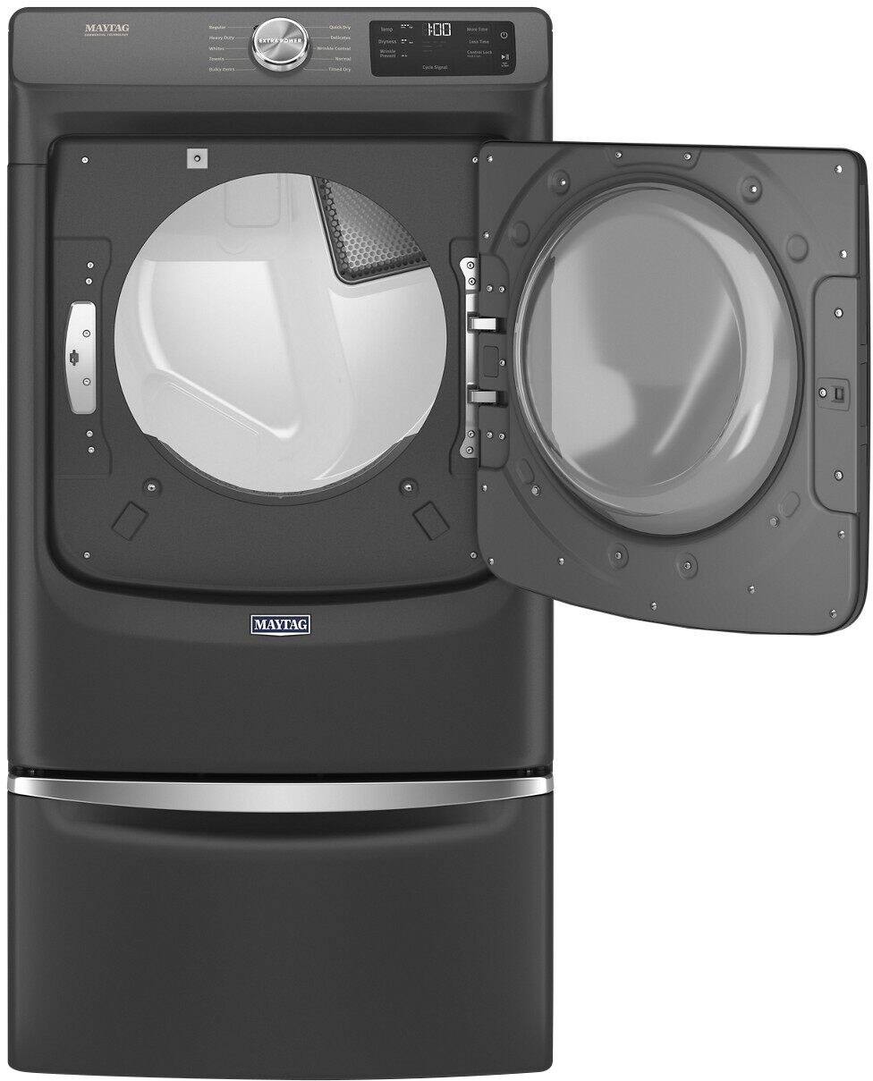 Maytag 7.3 Cu. Ft. Gas Dryer with Extra Power Button Volcano Black