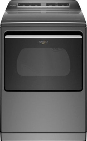 Whirlpool - 7.4 Cu. Ft. Smart Gas Dryer with Steam and Advanced Moisture Sensing - Chrome Shadow