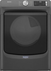 Maytag - 7.3 Cu. Ft. Stackable Electric Dryer with Extra Power Button - Volcano Black - Front_Zoom