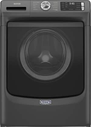 Maytag - 4.5 Cu. Ft. High-Efficiency Stackable Front Load Washer with Steam and Fresh Spin - Volcano Black