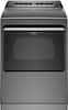 Front. Whirlpool - 7.4 Cu. Ft. Smart Electric Dryer with Steam and Advanced Moisture Sensing - Chrome Shadow.