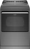 Whirlpool - 7.4 Cu. Ft. Smart Electric Dryer with Steam and Advanced Moisture Sensing - Chrome Shadow