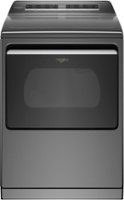 Whirlpool - 7.4 Cu. Ft. Smart Electric Dryer with Steam and Advanced Moisture Sensing - Chrome Shadow - Front_Zoom