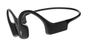 Shokz - OpenSwim Bone Conduction Open-Ear MP3 Swimming Headphones - Black - Front_Zoom