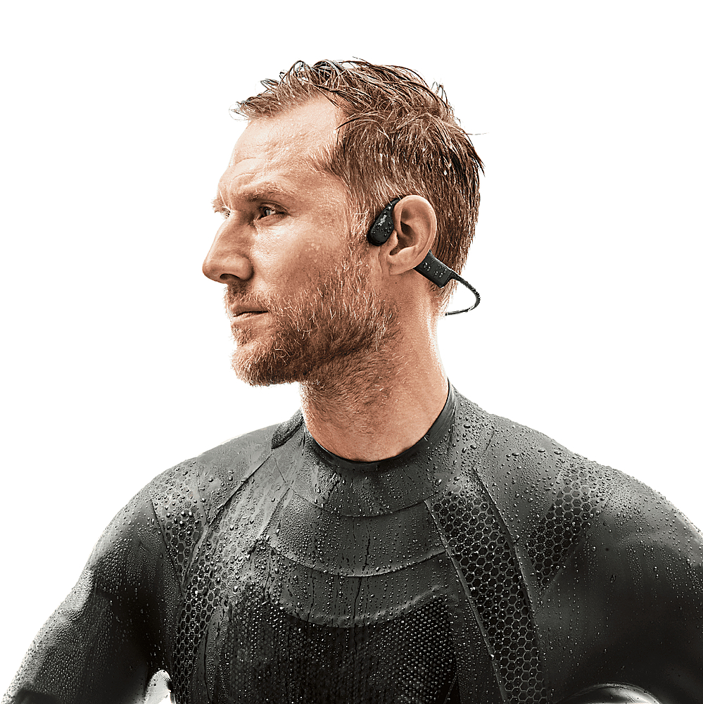 Best Buy: Shokz OpenSwim Bone Conduction Open-Ear MP3 Swimming Headphones  Black S700-ST-BK-US