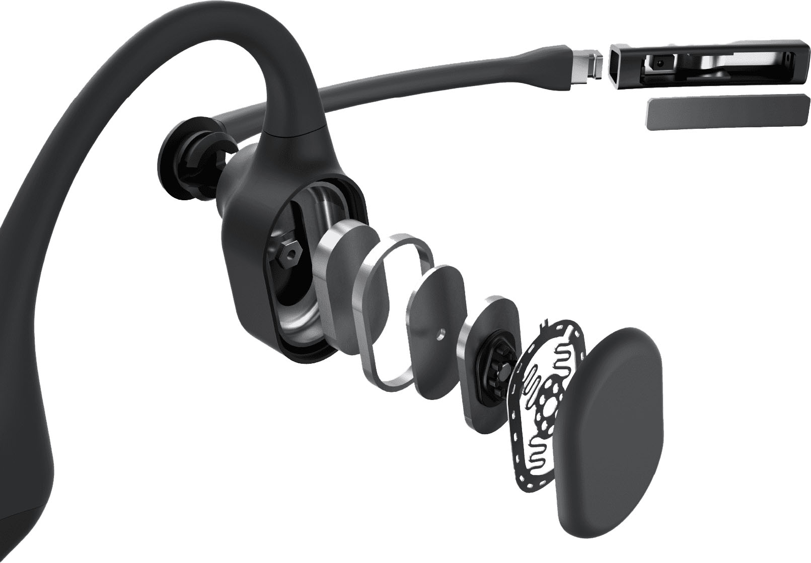 Shokz OpenComm UC Wireless Bone Conduction Headphones, USB-A Black  C102-AA-BK-US - Best Buy