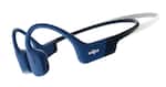 Front. Shokz - OpenRun Mini Bone Conduction Open-Ear Endurance Headphones - Blue.