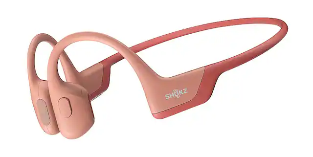 Front. Shokz - OpenRun Pro Premium Bone Conduction Open-Ear Sport Headphones - Pink.
