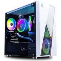 Allied Gaming - Stinger Gaming Desktop - AMD Ryzen 5 1600 - 16GB RGB 3200 Memory - NVIDIA GeForce GTX 1050 Ti - 1TB NVMe SSD - White - Front_Zoom