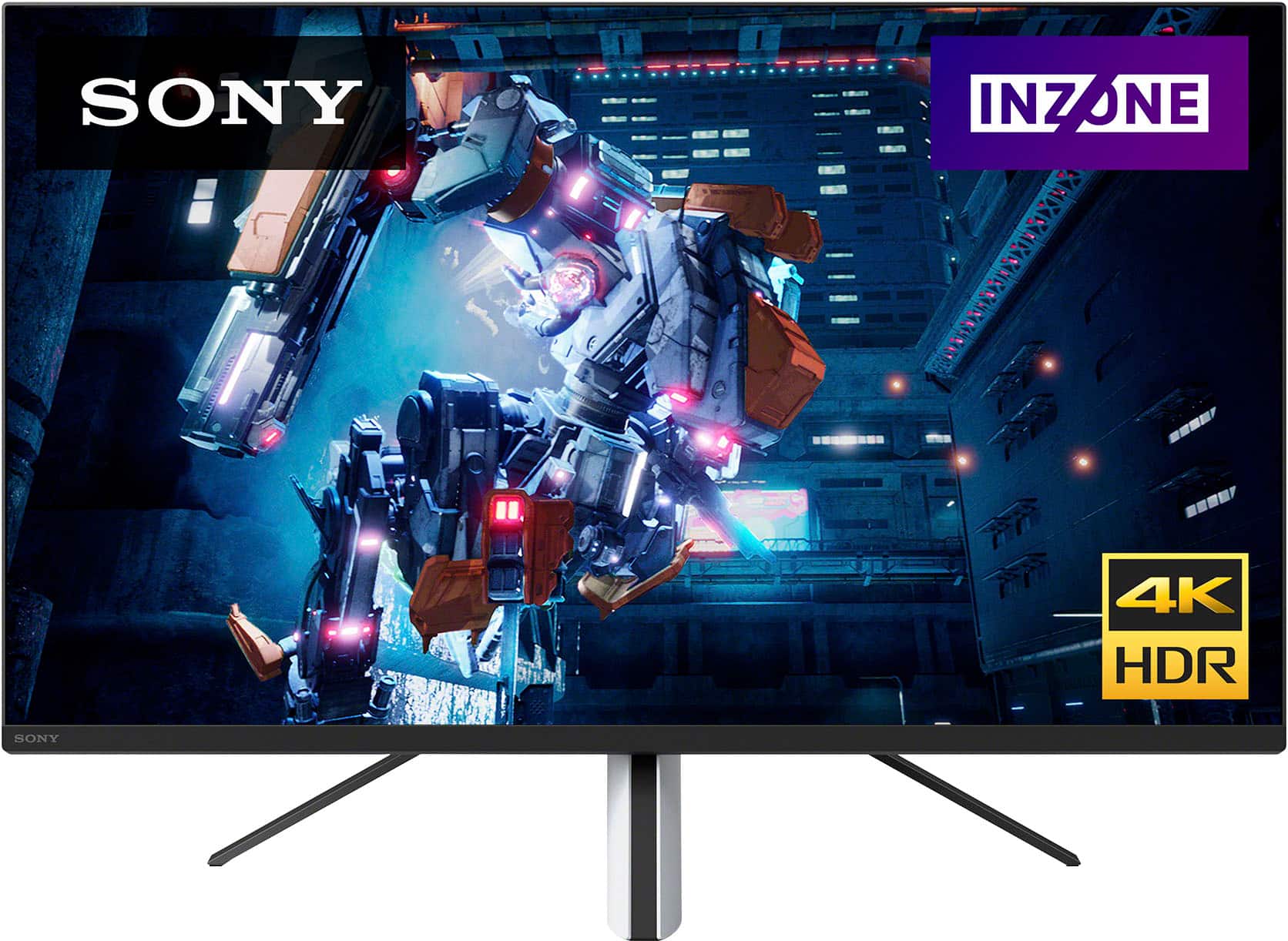 Alt View 1. Sony - 27” INZONE M9 4K HDR 144Hz Gaming Monitor with Full Array Local Dimming and NVIDIA G-SYNC - White.