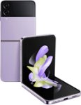 Front Zoom. Samsung - Galaxy Z Flip4 128GB - Bora Purple (Verizon).