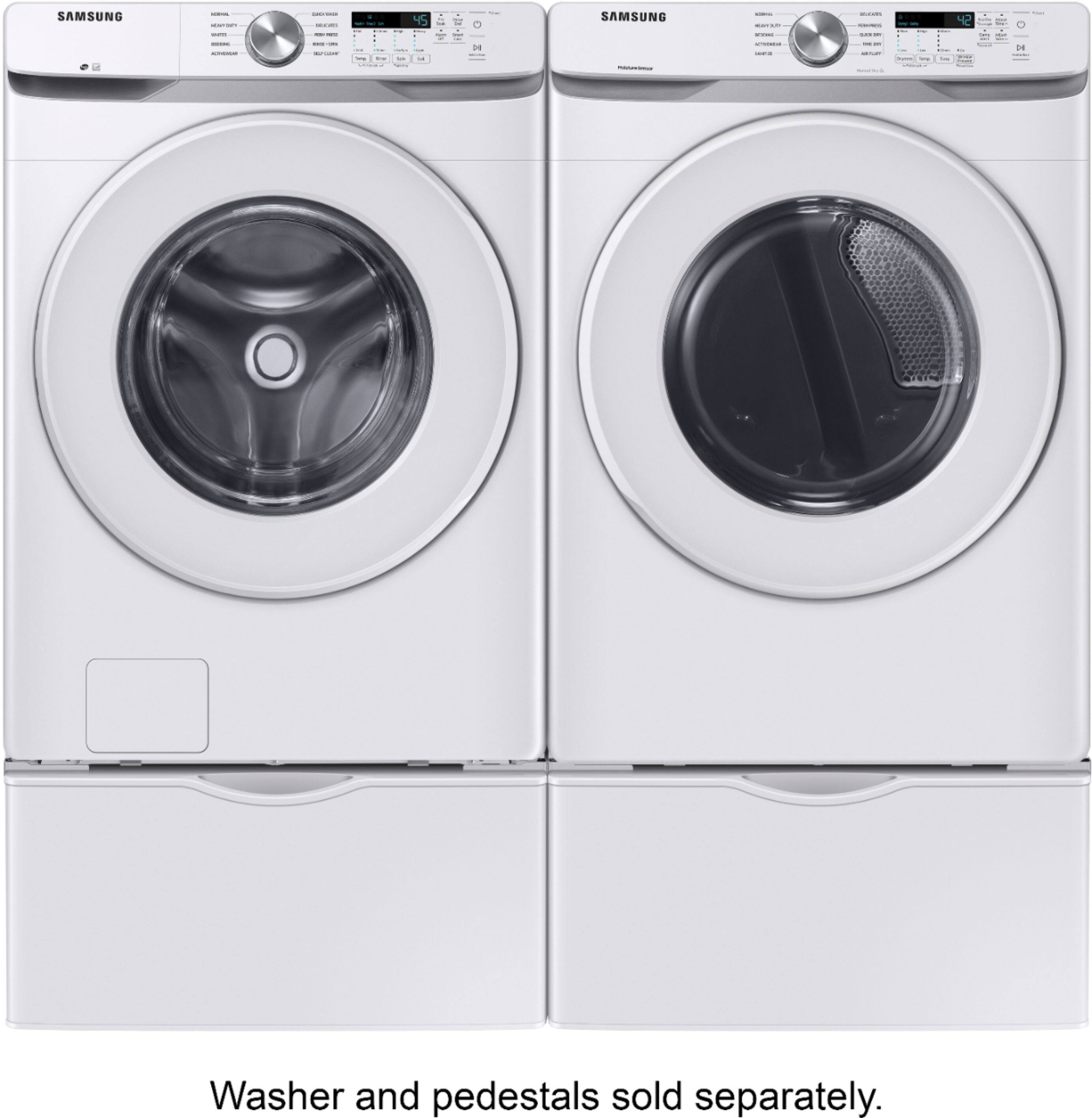 Alt View 12. Samsung - OBX 7.5 Cu. Ft. Stackable Electric Dryer with Sensor Dry - White.