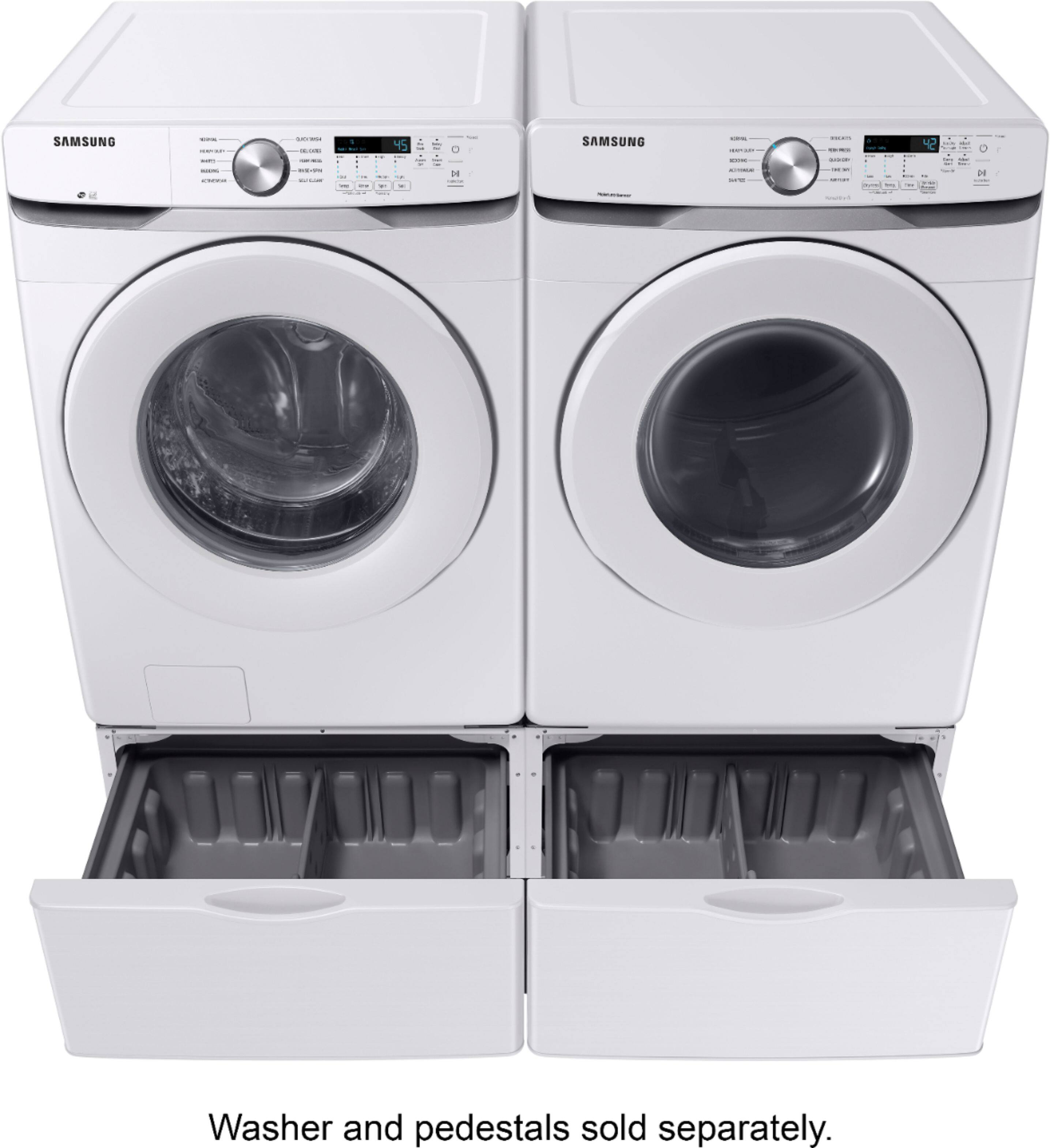 Alt View 13. Samsung - OBX 7.5 Cu. Ft. Stackable Electric Dryer with Sensor Dry - White.