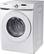 Left. Samsung - OBX 4.5 Cu. Ft. High Efficiency Stackable Front Load Washer with Vibration Reduction Technology+ - White.