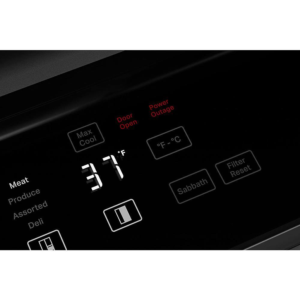 Alt View 12. KitchenAid - 29.4 Cu. Ft. Side-by-Side Built-In Refrigerator with Ice and Water Dispenser - Stainless Steel.