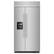 Front. KitchenAid - 25.1 Cu. Ft. Side-by-Side Built-In Refrigerator with External Water and Ice Dispenser - Stainless Steel with PrintShield Finish.