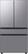 Front. Samsung - OBX Bespoke 23 cu. ft. Counter Depth 4-Door French Door Refrigerator with Beverage Center - Stainless Steel.