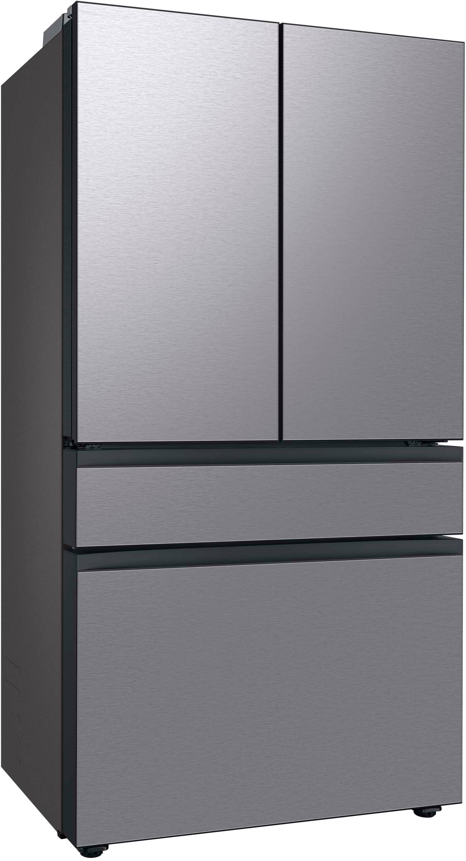 Alt View 11. Samsung - OBX Bespoke 23 cu. ft. Counter Depth 4-Door French Door Refrigerator with Beverage Center - Stainless Steel.