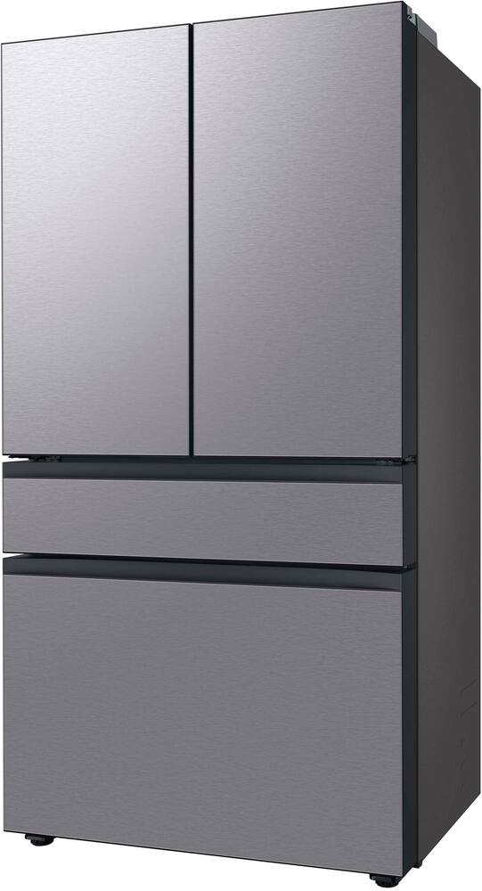 Alt View 20. Samsung - OBX Bespoke 23 cu. ft. Counter Depth 4-Door French Door Refrigerator with Beverage Center - Stainless Steel.